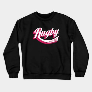 Cool rugby logo distressed Crewneck Sweatshirt